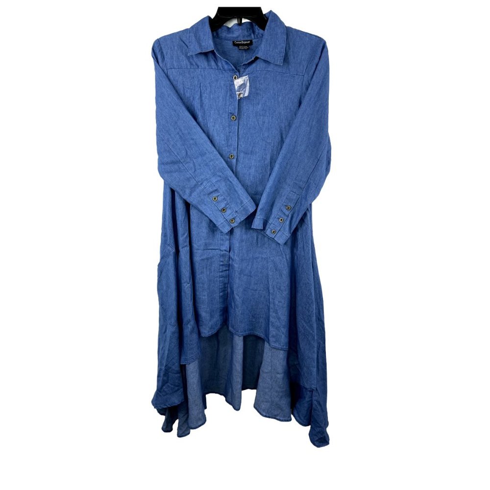 Women's  Blue Denim Dress Size: L
